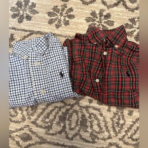 2 Ralph Lauren Polo Dress Shirts 2T
